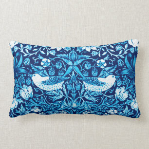 Cojín Lumbar Pájaro de Nouveau del arte y tapicería de la flo