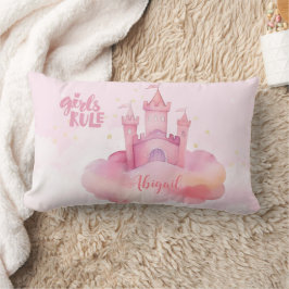 Cojín Lumbar Palacio de Gobierno chica en la nube rosa