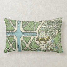 Palacio del vintage del mapa de Versalles