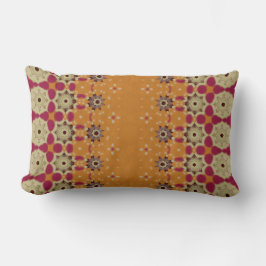 Cojín Lumbar Pale Orange and Red throw pillow