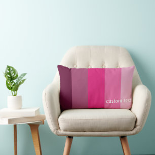 COJÍN LUMBAR PALETA DE COLOR ROSA SOMBRA SÓLIDA DE SILLA DE COL