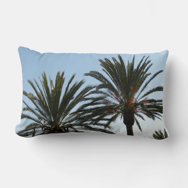 Cojín Lumbar Palm Trees Sky Photo Lumbar Pillow (Anverso)