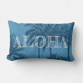 Cojín Lumbar Palmas incompletas hawaianas de la playa de Makena