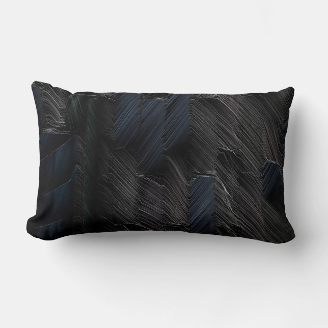 Cojín Lumbar Palos azules y verdes sobre recipientes de plástic (Anverso)