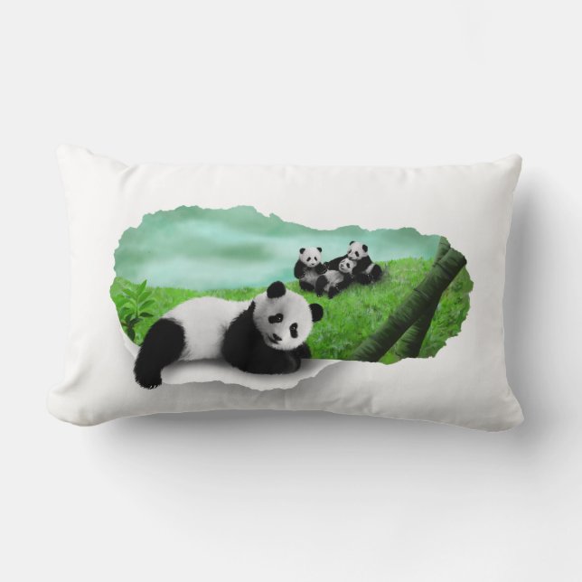 Cojín Lumbar panda (Anverso)