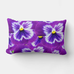 Cojín Lumbar Pansias Púrpura Negrita,