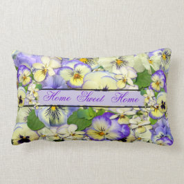Cojín Lumbar Pansies Pastel