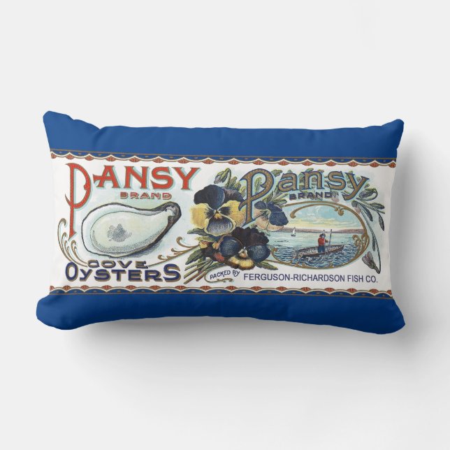Cojín Lumbar Pansy Oysters Lumbar Pillow (Anverso)