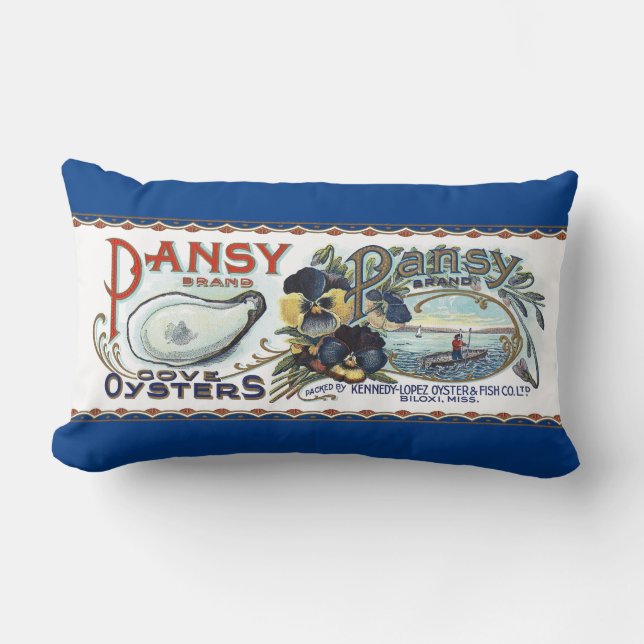 Cojín Lumbar Pansy Oysters Lumbar Pillow (Anverso)