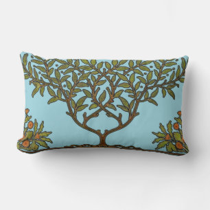 Cojín Lumbar Papel pintado floral de William Morris Tree Frieze
