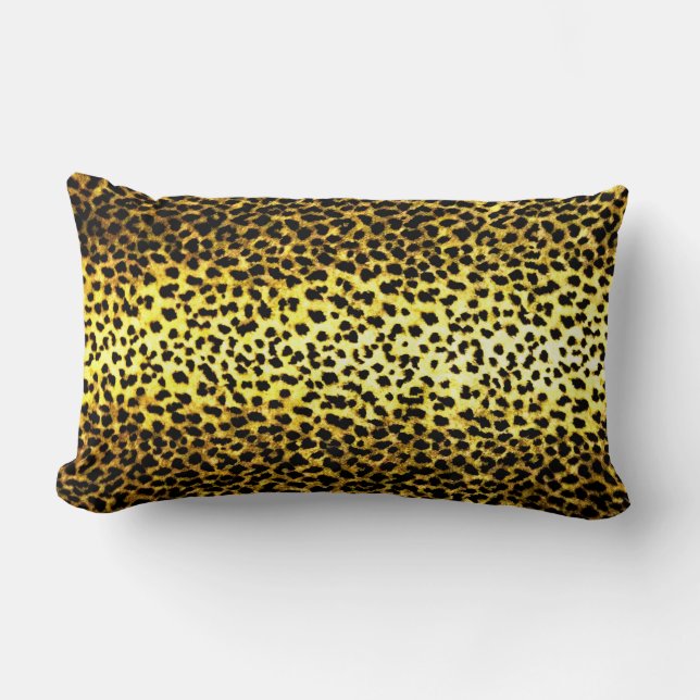 Cojín Lumbar Papel tapiz de impresión Leopard (Anverso)