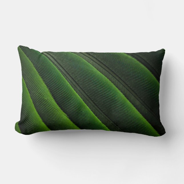 Cojín Lumbar Papel verde 3D (Anverso)