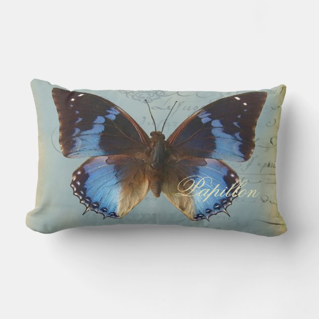 Cojín Lumbar Papillon bleu (Anverso)