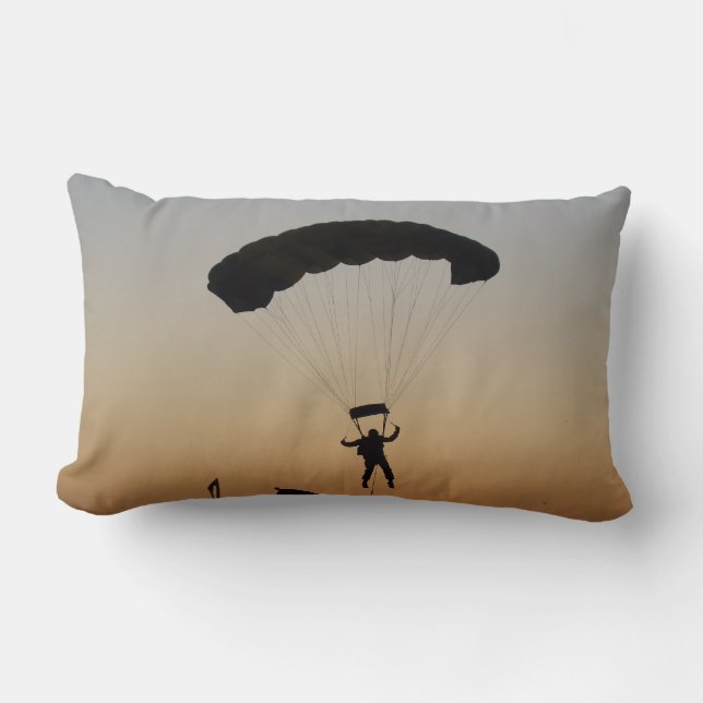 Cojín Lumbar Paracaídas de Skydiver en Sunset Sky Diver (Anverso)