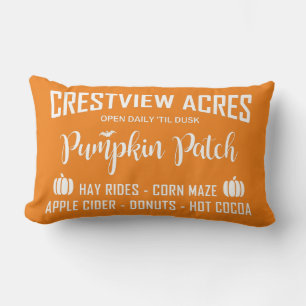 COJÍN LUMBAR PARCHE DE PUMPKIN DE CRESTVIEW ACRES