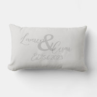 Pareja Casada Establecida Fecha Lumbar Pillow