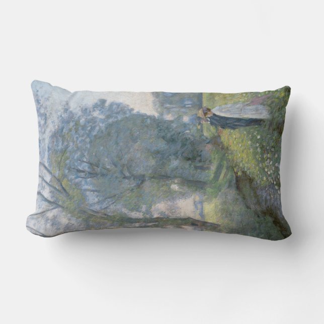 Cojín Lumbar Pareja comprometida (Boda y matrimonio) (compromis (Anverso)