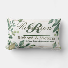 Cojín Lumbar Pareja Flores Heather Corolla Verdor Hojas