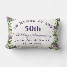 Cojín Lumbar Parejas personalizadas 50 años de Boda