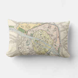 Cojín Lumbar París, Francia: Histórico, mapa del vintage