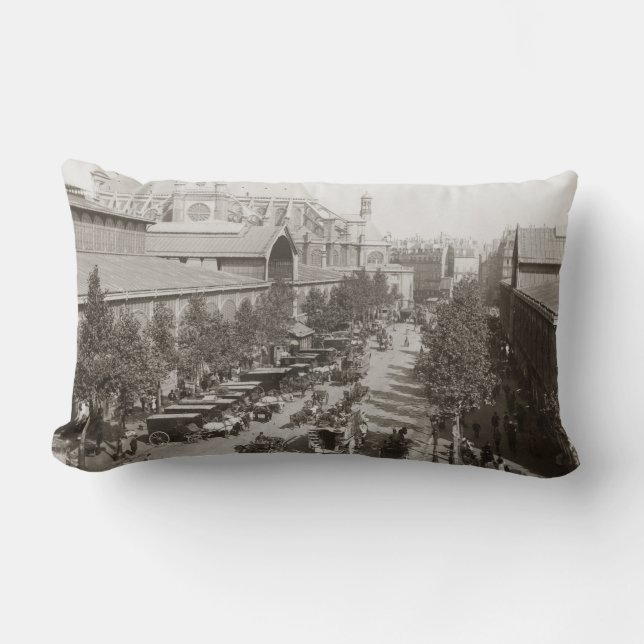 Cojín Lumbar París: Les Halles, C1900 (Anverso)