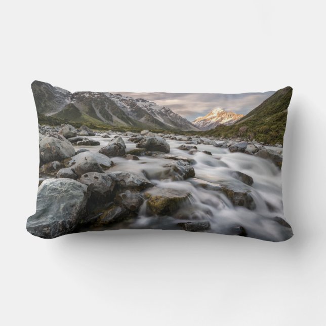 Cojín Lumbar Parque nacional Aoraki Mt. Cook | Nueva Zelanda (Anverso)