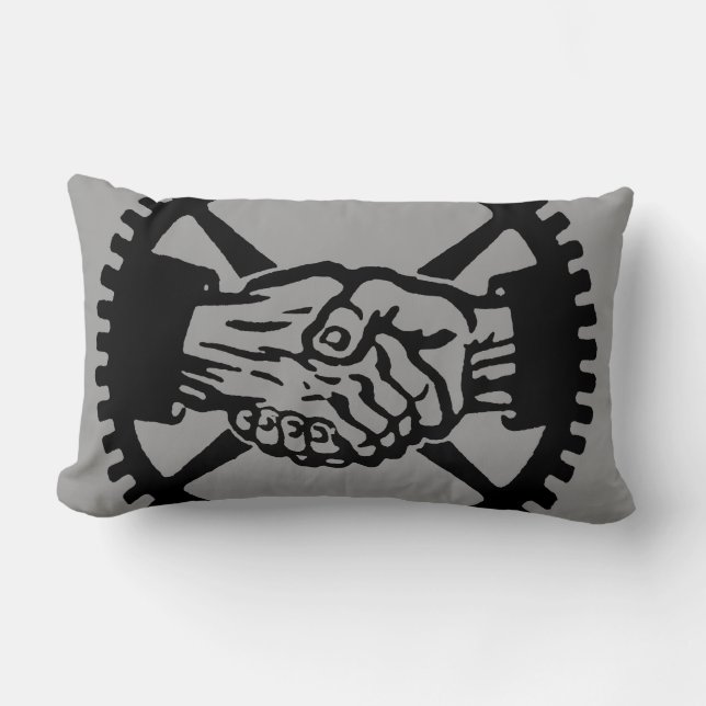 Cojín Lumbar Partido laborista americano (Anverso)