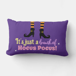 Cojín Lumbar Pastel Purple Hocus Pocus Halloween Bruja