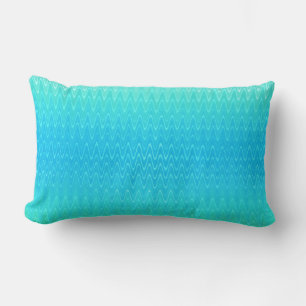 Cojín Lumbar Pastel Resumen Patrón verde azul turquesa