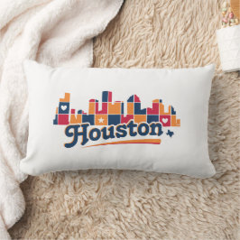 Cojín Lumbar Patchaje de la línea aérea de Houston