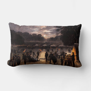 Cojín Lumbar Patinaje sobre hielo en Londres en 1870