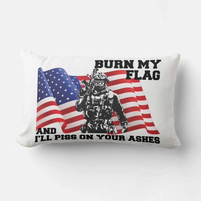 Cojín Lumbar Patriota americano (Anverso)