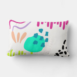 Cojín Lumbar Patrón abstracto colorido moderno.