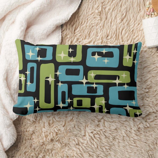 Cojín Lumbar Patrón abstracto moderno de mediados de siglo (Manta)