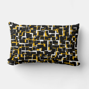 Cojín Lumbar Patrón amarillo blanco negro Camo digital