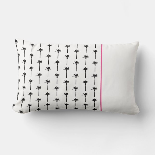 Cojín Lumbar Patrón de árbol de palma Viajar Fun de playa tropi (Anverso)