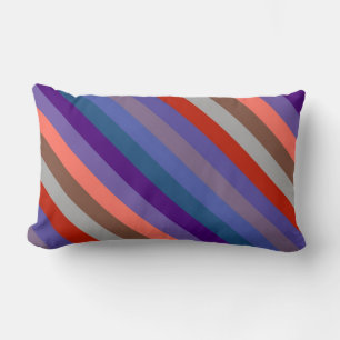 Cojín Lumbar Patrón de bandas multicolor 9