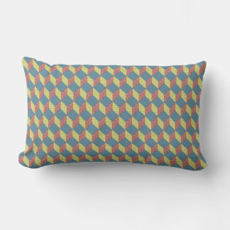 Cojín Lumbar Patrón de bloques de bebé inducidos en colores ret