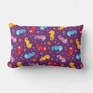 Cojín Lumbar Patrón de caballitos de mar sin mar