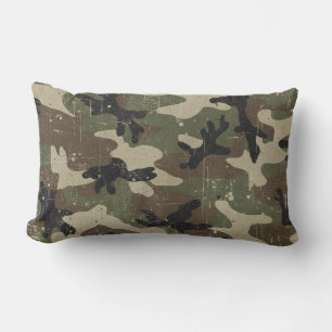 Cojín Lumbar Patrón de Camuflaje Militar Retro