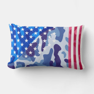 Cojín Lumbar Patrón de camuflaje patriótico