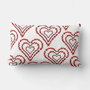 Cojín Lumbar Patrón de corazón de amor