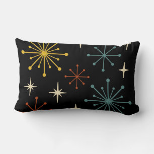 Cojín Lumbar Patrón de Estallido de Estrellas Retro Moderno de