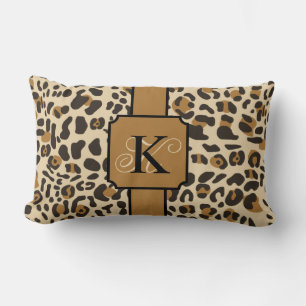 Cojín Lumbar Patrón de estampado animal de leopardo jaguar pers