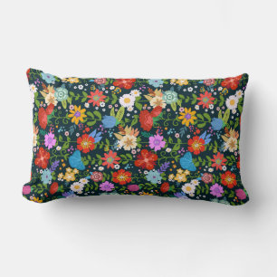 Cojín Lumbar Patrón de flores sin soldadura Ditsy-13554