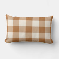 Patrón de Gingham de bronce fuera de blanco contro