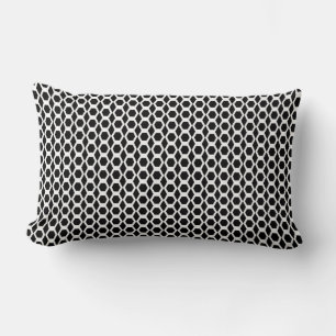 Cojín Lumbar Patrón de hexágono blanco y negro