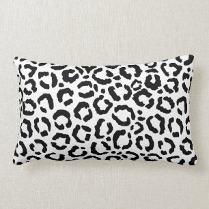 Cojín Lumbar Patrón de impresión de animales del Leopardo Blanc