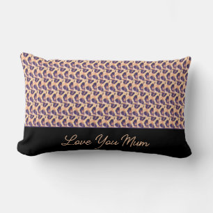 Cojín Lumbar Patrón de leopardo bonito y bonito de la mamá