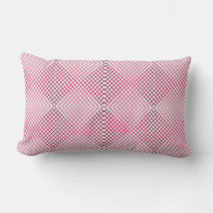 Cojín Lumbar Patrón de líneas de degradado 02 BG Desblanco rosa